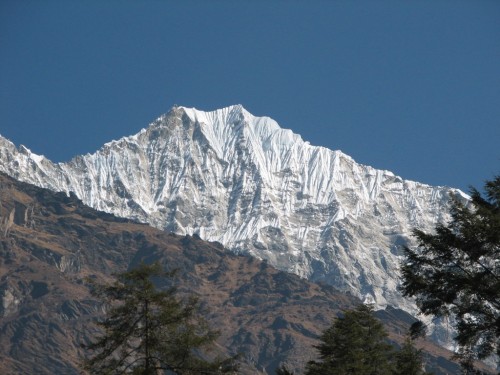 Scene from our lodge in Monjo, Nepal