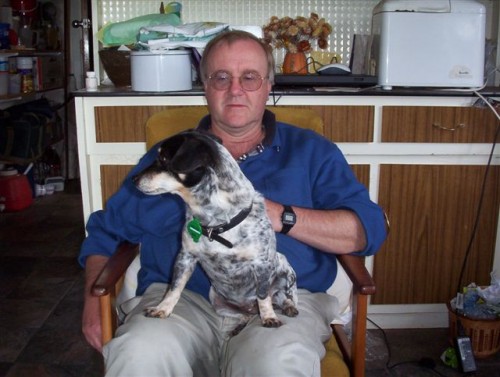 Nancy as a lap dog
