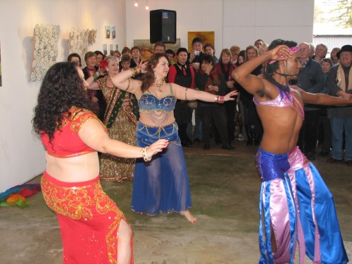 Belly dancers at launch of Marrying Ameera