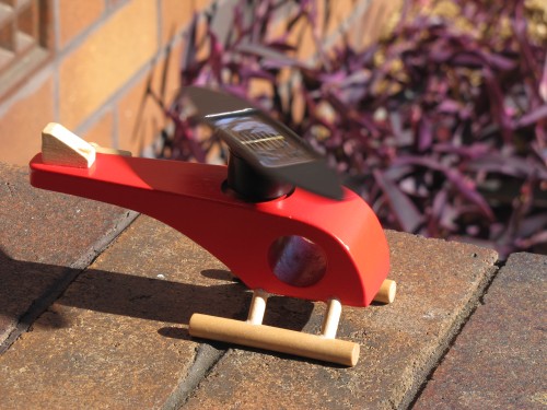 My grandson's solar powered helicopter